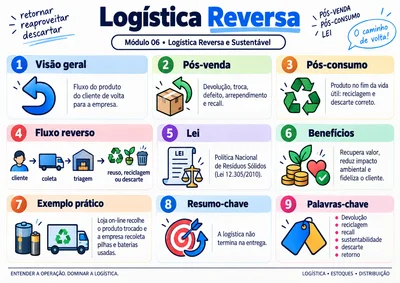Mapa visual de logística: Logística Reversa